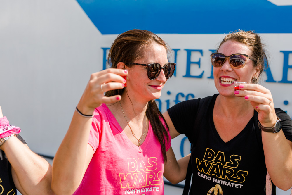 Krasses JGA-Fotoshooting an den Landungsbrücken